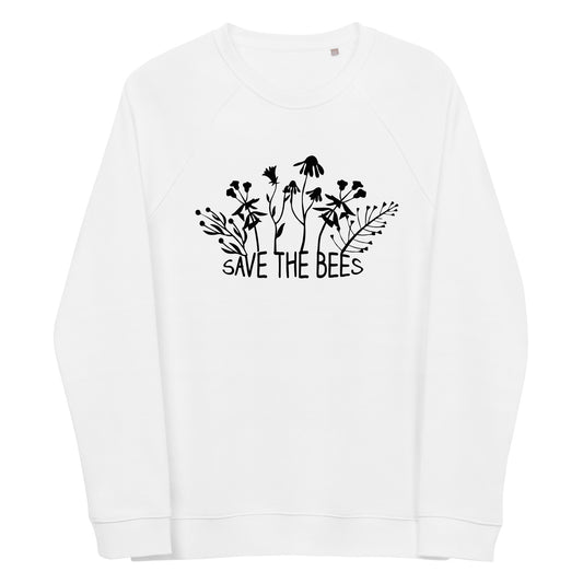 Save the Bees Organic Raglan Sweatshirt